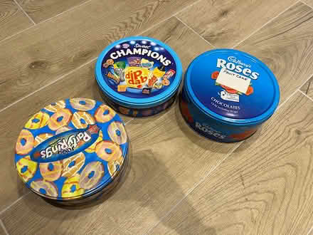 Photo of free 3 cake storage tins (Bassingbourn SG8) #1