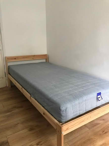 Photo of free Ikea single bed frame + mattress (Essex Road N1) #2