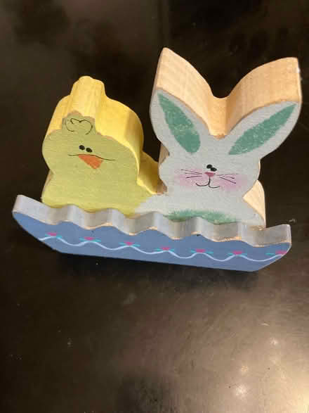 Photo of free Wooden chicken and Bunny (Foothill Boulevard Cupertino) #1