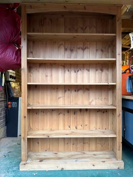 Photo of free Large real wood (pine) bookshelf (HP1) #1