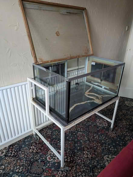 Photo of free Tank, heaters and stand (Derby DE23) #1