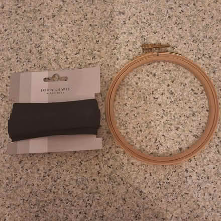 Photo of free 2m black 3/4" elastic and a 5" hoop (Bedlington Station, NE22) #1
