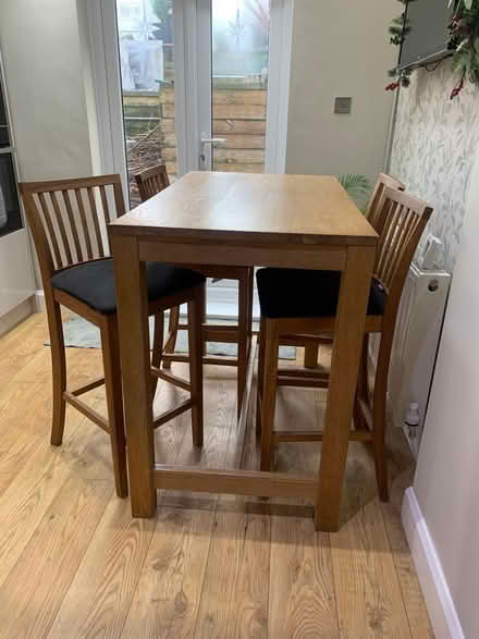 Photo of free Breakfast bar table with 4 chairs (Heysham Village LA3) #1