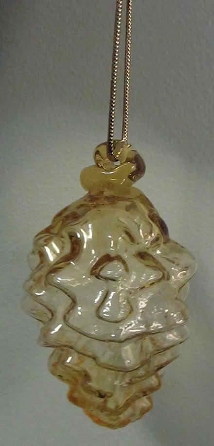 Photo of free glass pinecone ornament (North Cambridge) #1