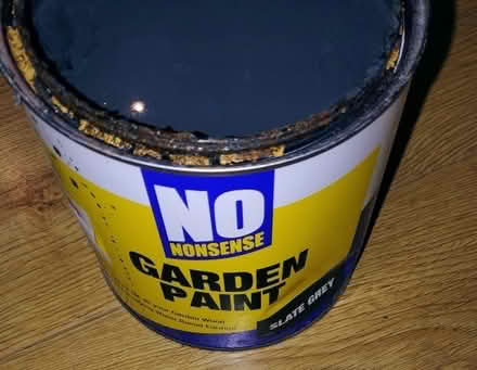 Photo of free Black garden paint 2L (Commonside Rd) #1