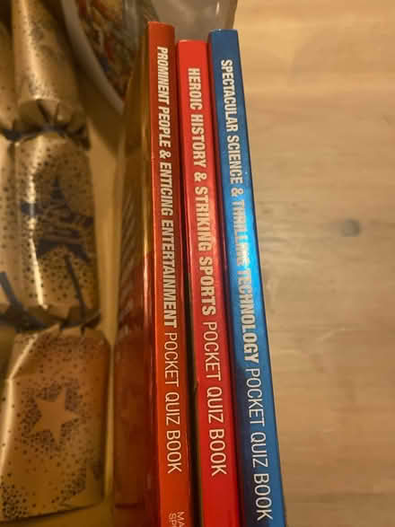 Photo of free 4 crackers 3 quiz books, etc (Oldfield Park, Bath) #3