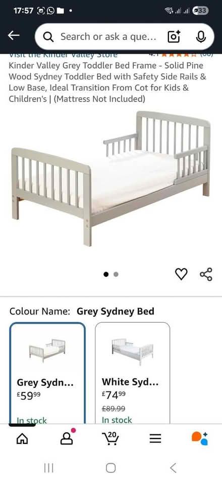 Photo of free Toddler bedframe (Marsh hill B23) #1