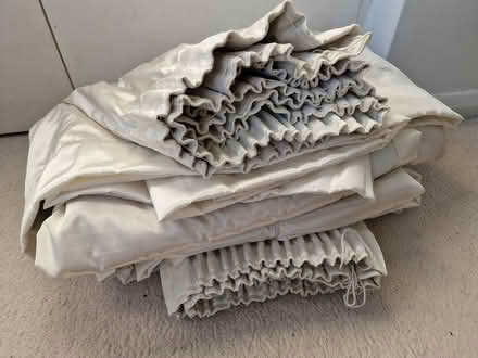 Photo of free 2 White Black-out Curtains (Woking GU22 9) #1