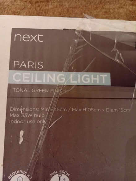 Photo of free Next - Ceiling light - green metal (DL1 Darlington) #3