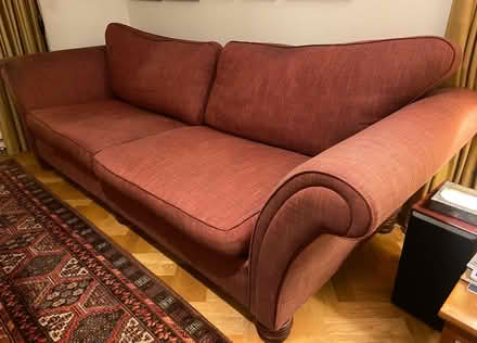 Photo of free Large red sofa (Bloomfield) #1