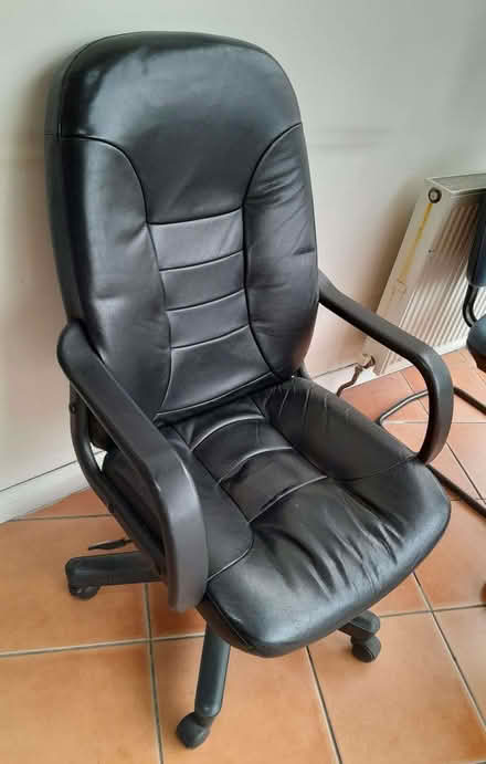 Photo of free Leather Swivel Chair (Chadwell Heath RM6) #2
