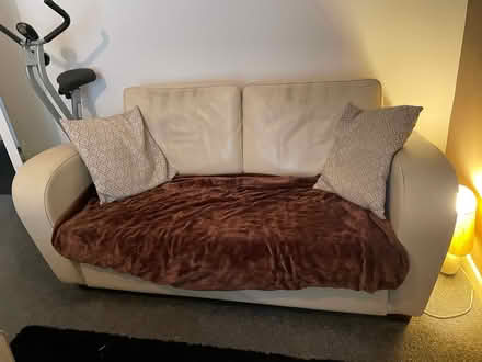 Photo of free Cream sofa/ couch (OL6 8YD) #1