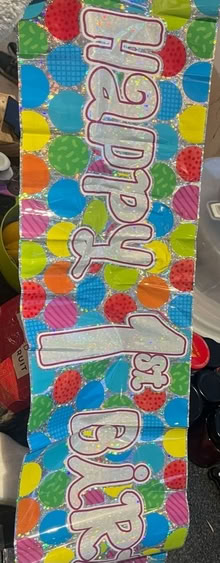 Photo of free 1st and 30th birthday banners. (Crewe CW2) #1