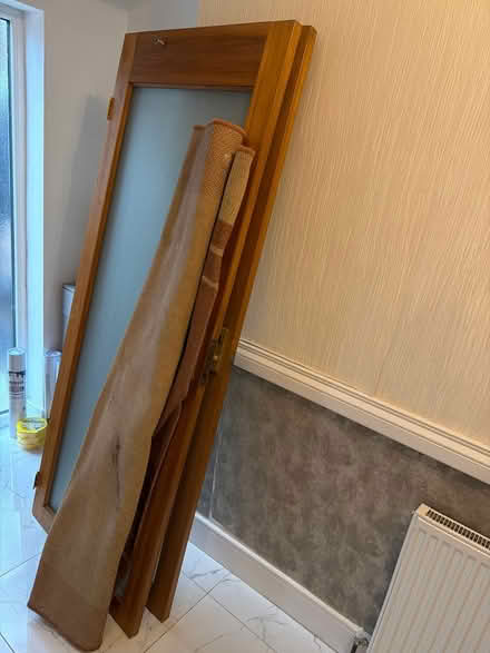 Photo of free 2 internal glass doors one rug (Southall UB1) #2