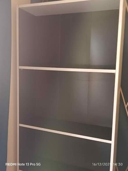 Photo of free Tall White Bookcase (Leven KY8) #1