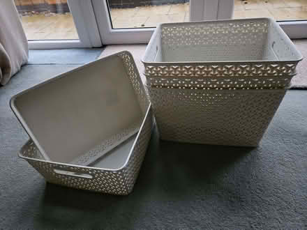 Photo of free Curver plastic storage boxes (Radford Semele CV31) #1