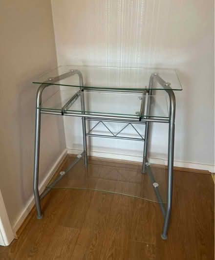 Photo of free Glass computer desk (Benllech LL74) #1