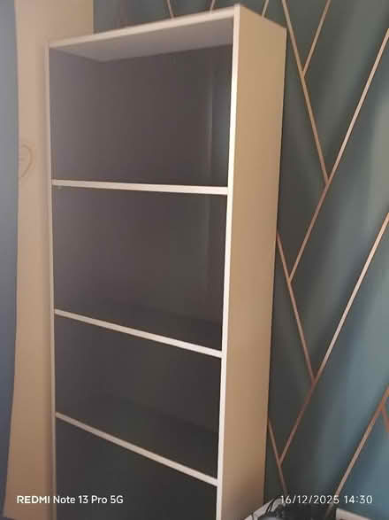 Photo of free Tall White Bookcase (Leven KY8) #3