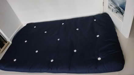 Photo of free Blue futon mattress (Bermondsey station, SE16 4) #1