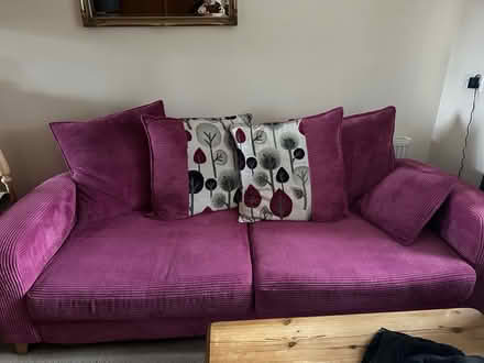 Photo of free Sofa and footstool (Marlow SL71GN) #2