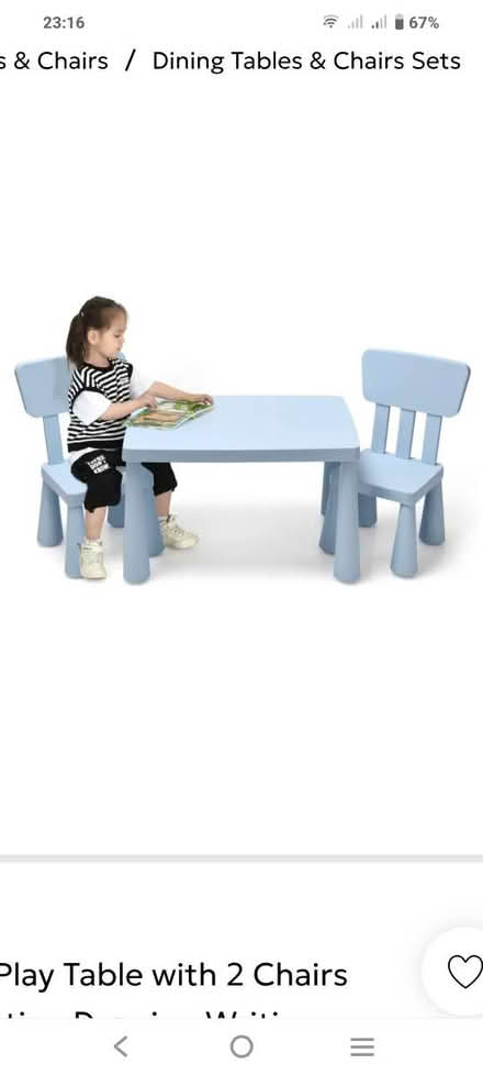 Photo of Kids table with chairs (Hounslow TW34) #1