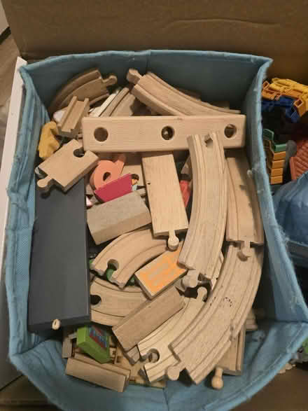 Photo of free Box of wooden and plastic rail (Malden Manor KT4) #4
