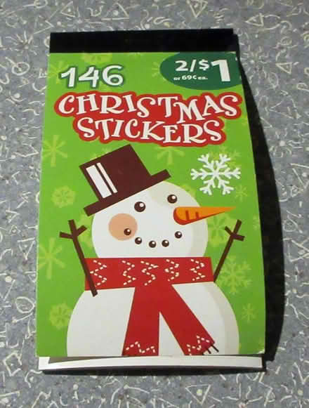 Photo of free booklet of small holiday stickers (North Cambridge) #1