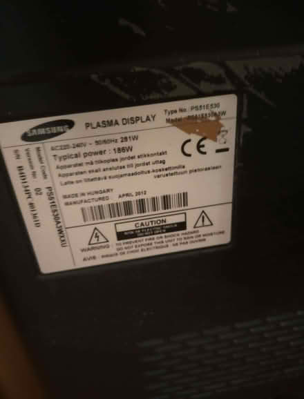 Photo of free 51 inch Samsung tv (Heybridge Basin CM9) #1