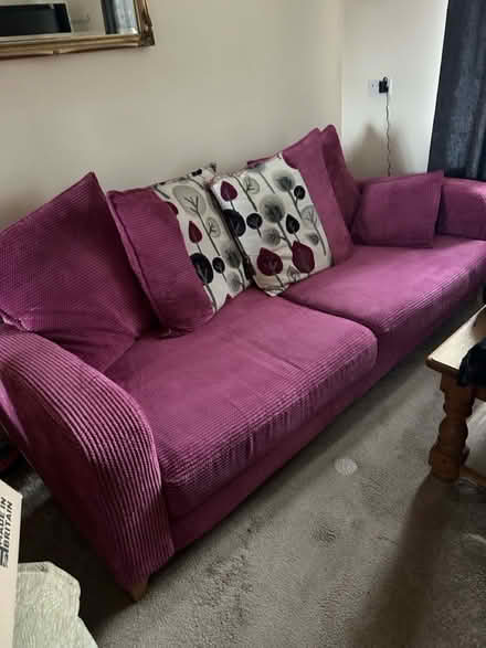 Photo of free Sofa and footstool (Marlow SL71GN) #3