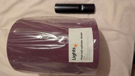Photo of free Purple Cylinder Light Shade. (Great Baddow CM2) #2