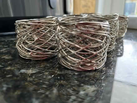 Photo of free 8 silver wire napkin rings (Amersham HP7) #2