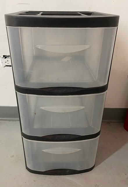 Photo of free plastic drawer - black - used (midtwn) #1