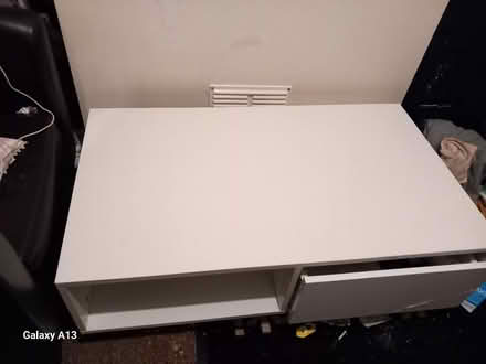 Photo of free White IKEA "coffee table" with drawer. (IP1) #1