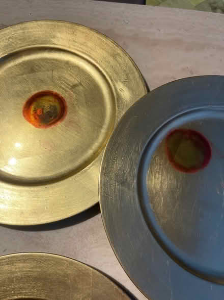 Photo of free 4 gold coloured decorative plates (Heswall CH60) #3