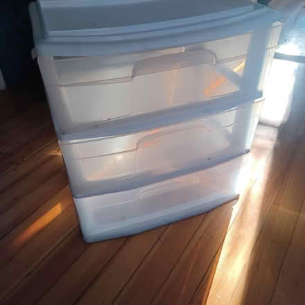 Photo of free 3 drawer plastic storage (Cambridge Walden @ Sherman) #1