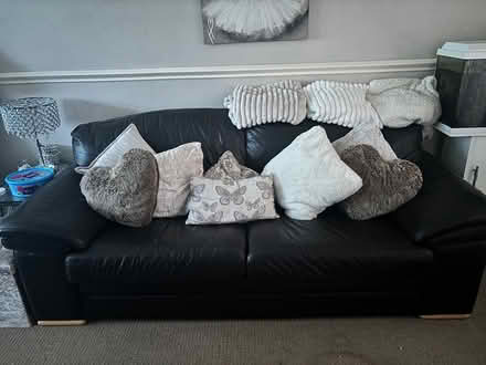 Photo of free Leather sofa and armchair (Harlow CM17) #1