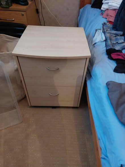 Photo of free 2 drawer file cabinet on casters (Caversfield, Bicester, OX27) #1