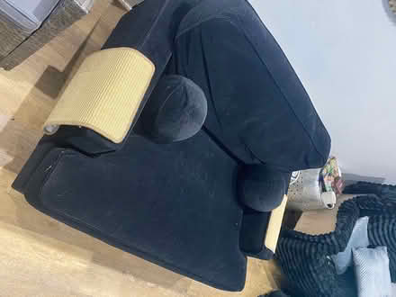 Photo of free Black velvet cuddle seat (DH2 2 tj) #1