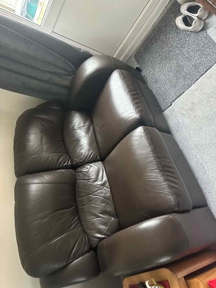 Photo of free Leather sofa (Binfield south RG12) #1
