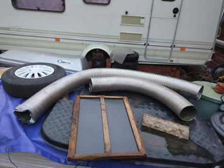 Photo of free 2 offcuts of 6" flexible flue liner (Leominster HR6) #1