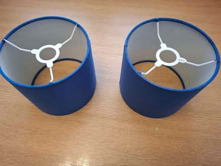 Photo of free Two small blue lampshades (Malvern Link WR14) #2
