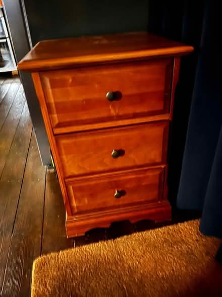 Photo of free One bedside cabinet, one chest , one tall chest (Mytchett GU12) #3