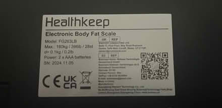 Photo of free Body fat scales (Healthkeep) (Herne Hill SE24) #3