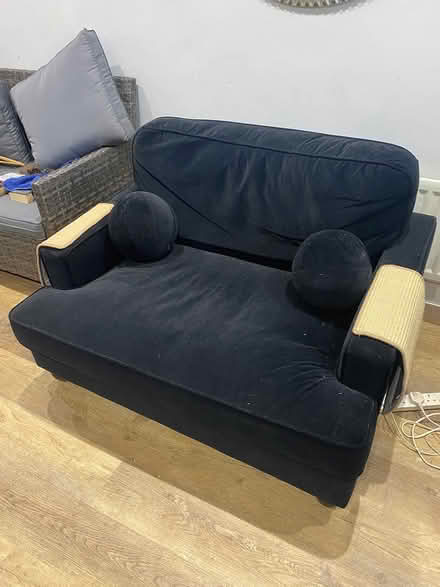 Photo of free Black velvet cuddle seat (DH2 2 tj) #2