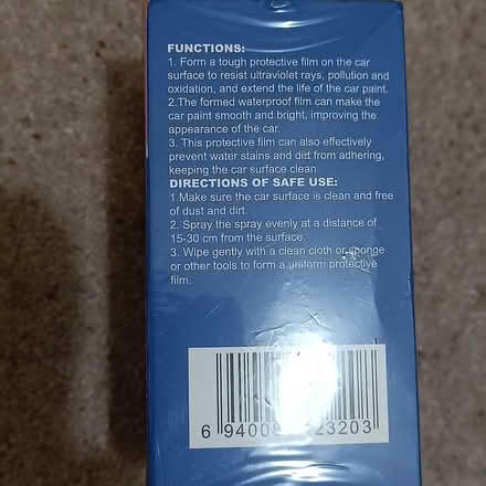 Photo of free Vehicle paint protector (Central HORSHAM) #2