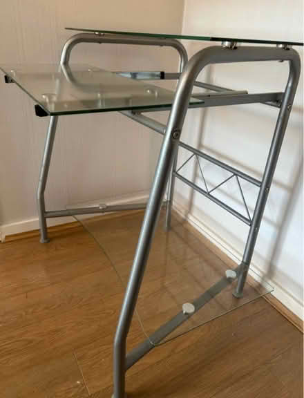 Photo of free Glass computer desk (Benllech LL74) #3