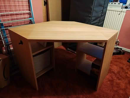 Photo of free John Lewis Corner Desk (Oak Veneer) (Salford, M3) #1