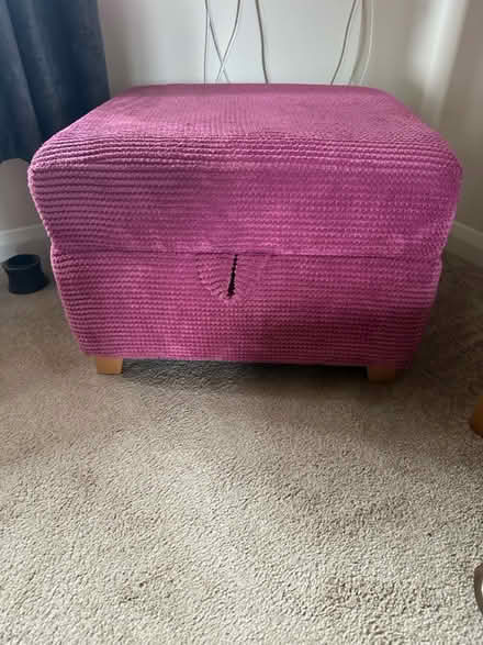 Photo of free Sofa and footstool (Marlow SL71GN) #4