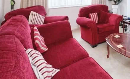 Photo of free Three seater sofa and two arm chairs (Garretts Green B26) #1