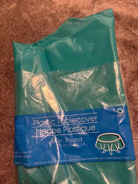 Photo of free Green, plastic tablecloth (southwest Sunnyvale) #1
